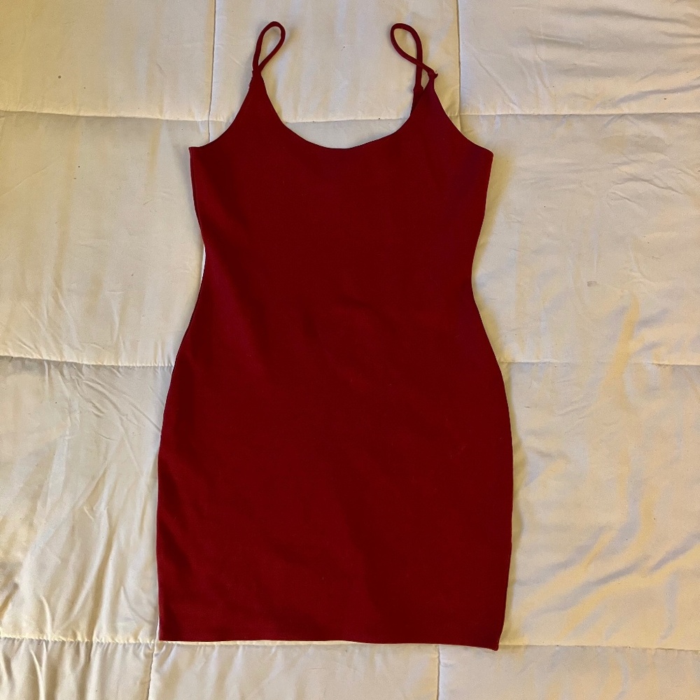 Fashion nova red mini dress